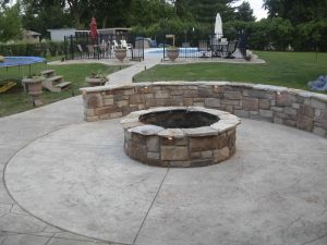 Fire Pits into Concrete Patios