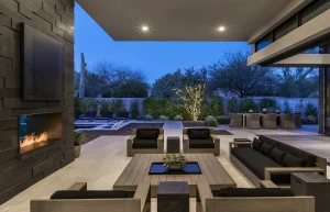 Serene Outdoor Space with Concrete